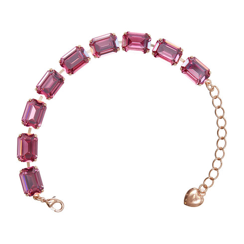 Браслет "Blāzma (Rose Diamond Touch Light)" с кристаллами Swarovski™